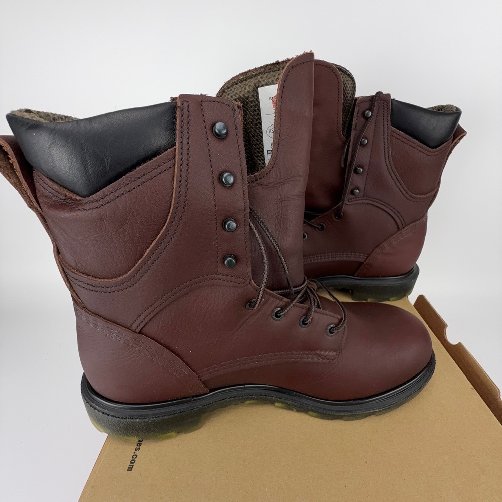 Red Wing SuperSole 8-Inch Waterproof Gore-Tex Boots Leather Mens 9D 914 NOS - Picture 8 of 10
